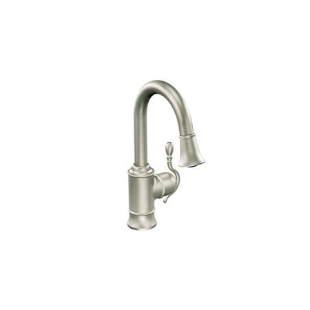 Moen Spot Resist Stainless One-Handle Pulldown Bar Faucet 6615SRS